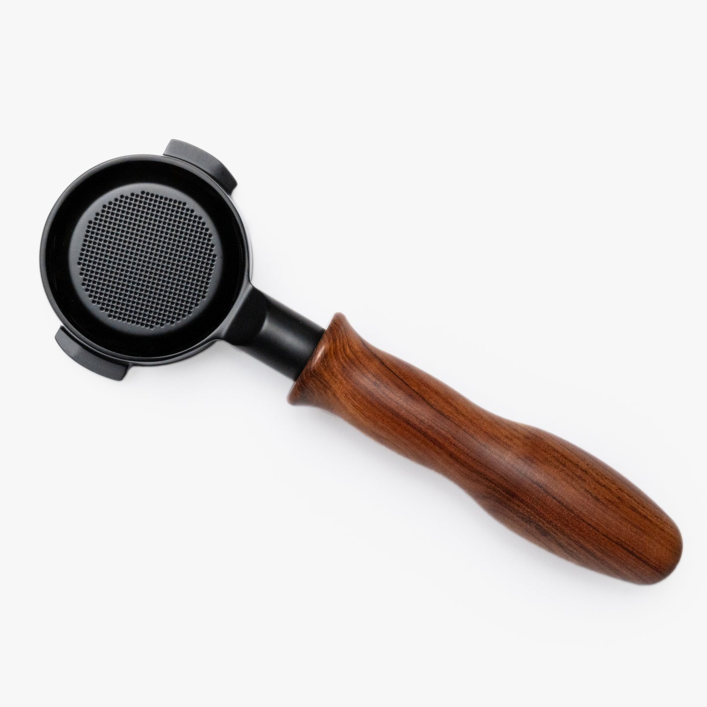 E61 58mm Bottomless Portafilter (Black/Rosewood)