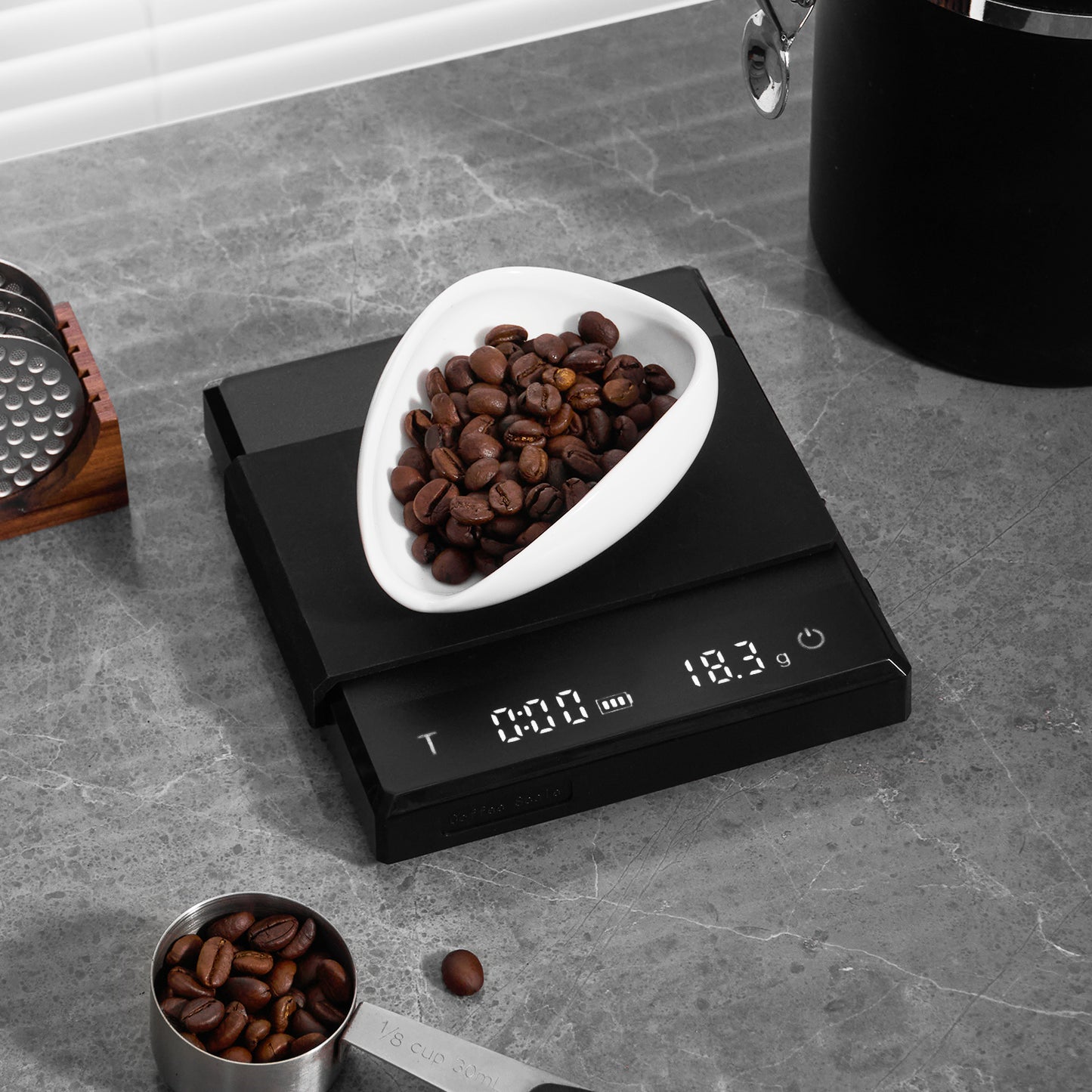 Intelligent Coffee Scales (White)