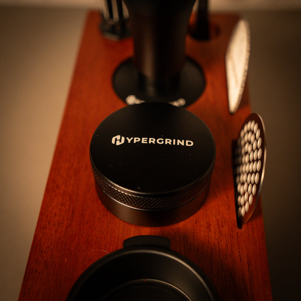 Coffee Tamping Station (Red Rosewood)