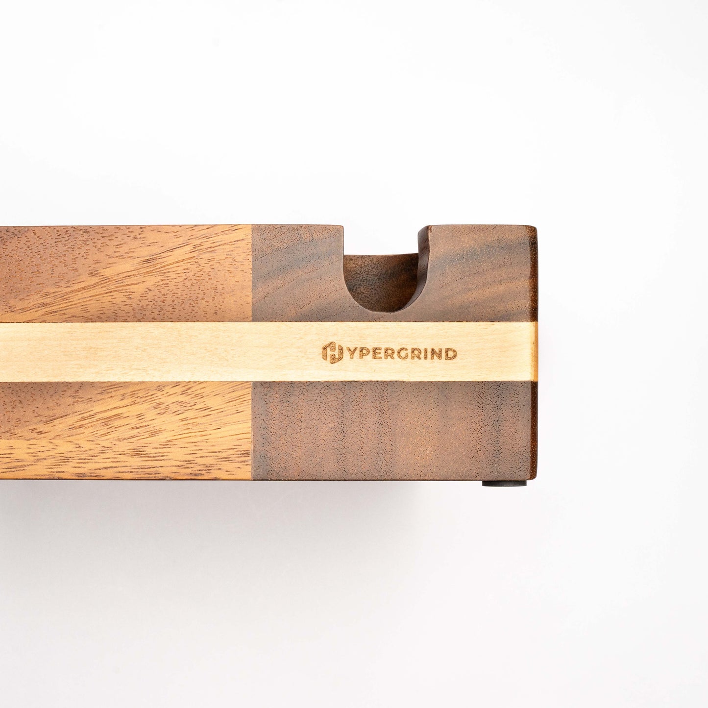 51-54mm Coffee Tamping Station & Knock Box (Walnut/Beechwood)