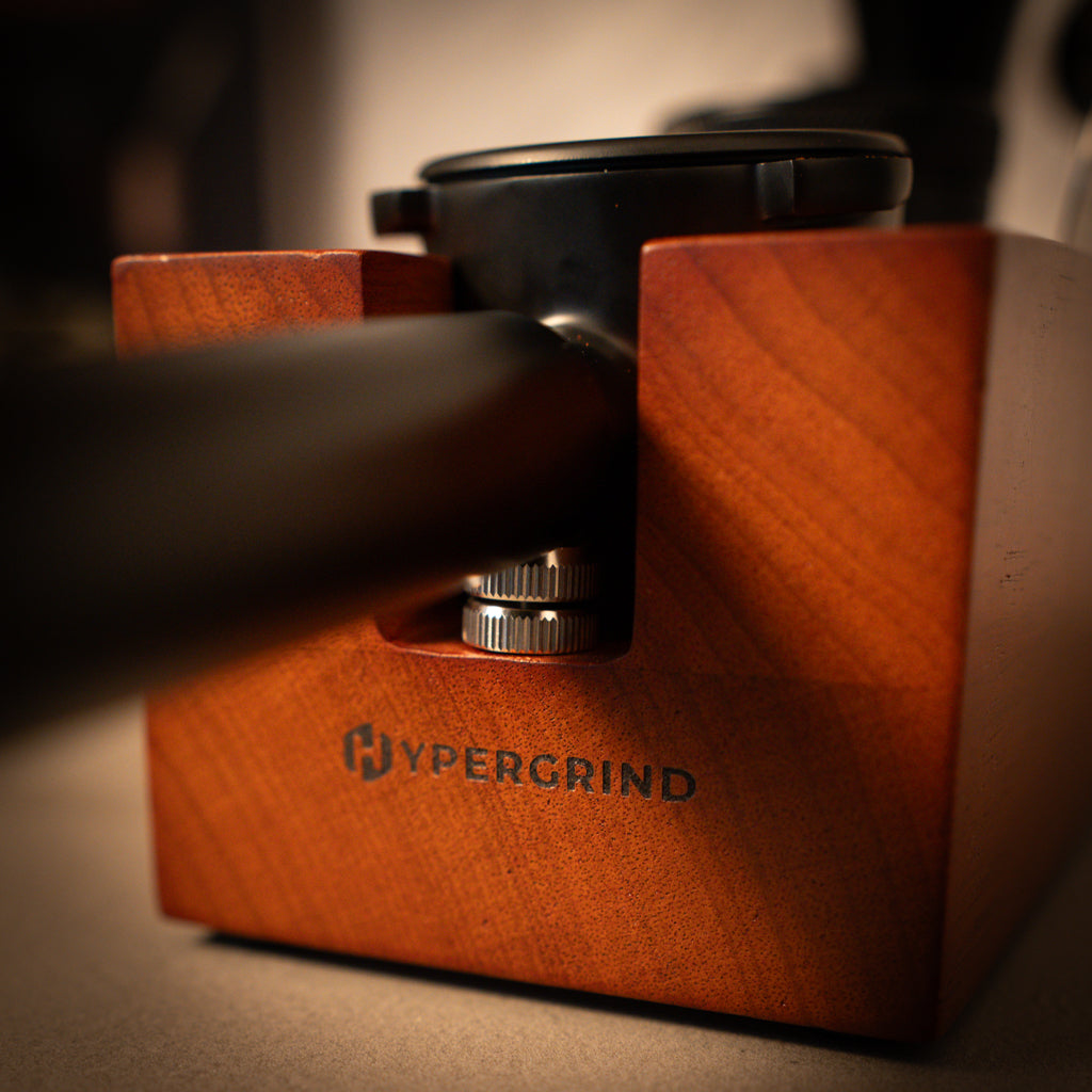 Coffee Tamping Station (Red Rosewood)